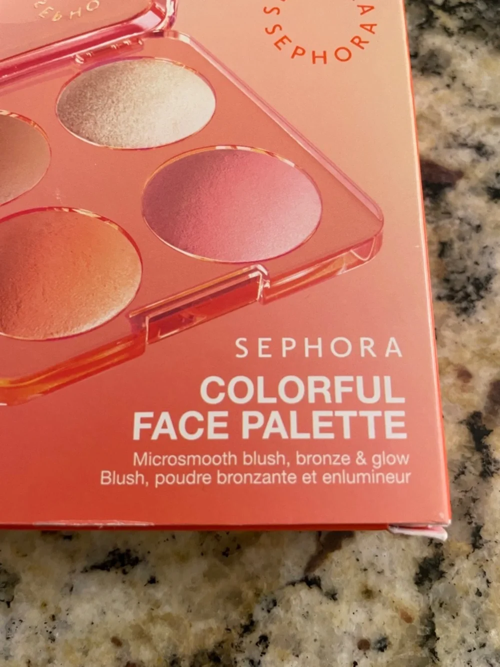 Sephora Colorful Face Palette - Coral, Pink & Champagne